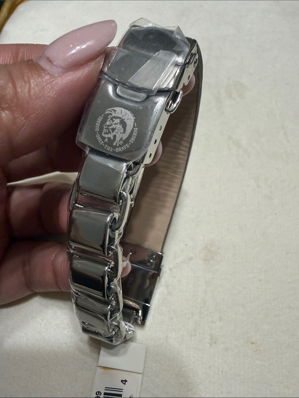 Diesel Silver Stainless Steel Link Bracelet Watch Strap